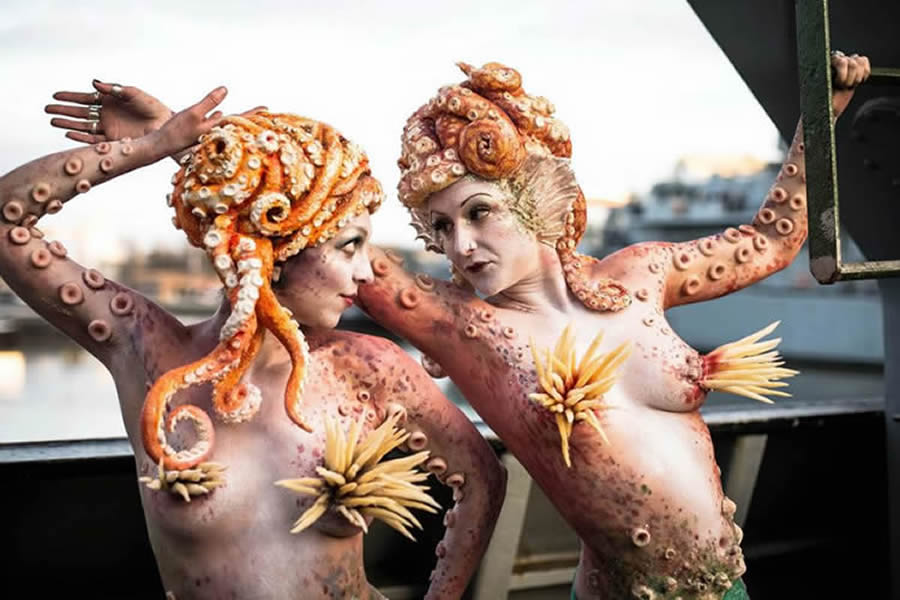 WATER AND SEA THEMED ENTERTAINMENT THE OCTOPUS MERMAID ACT- UK